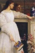 James Abbott McNeil Whistler Symphony in White oil on canvas